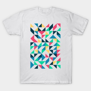 Creative Geometric Colourful Triangle Pattern #5 T-Shirt